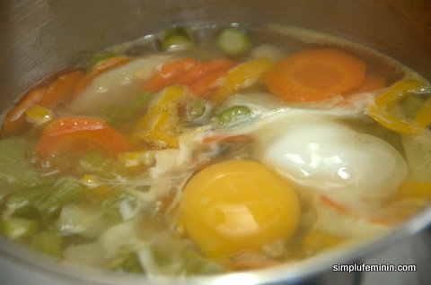 supa de legume cu ou pentru copii