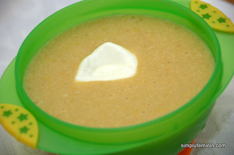 supa de legume cu ou pentru copii