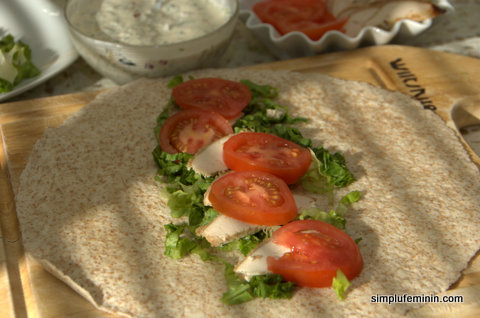 Chicken wraps - tortilla cu pui