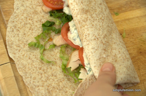 Chicken wraps - tortilla cu pui