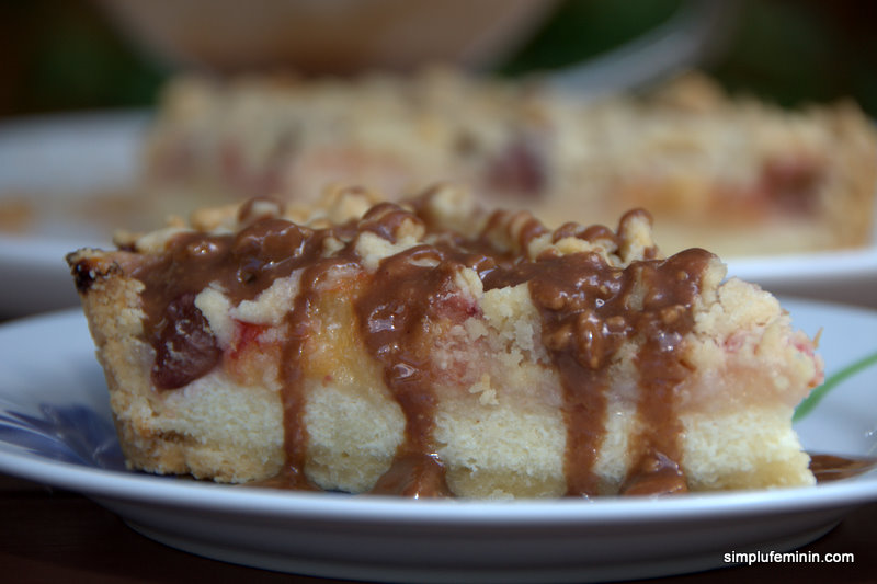 tarta cu crema de branza si fructe