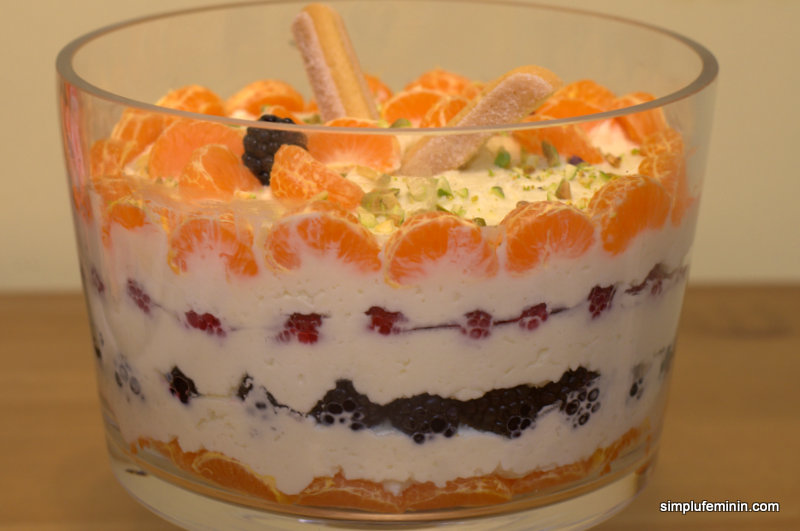 Tiramisu cu fructe la pahar